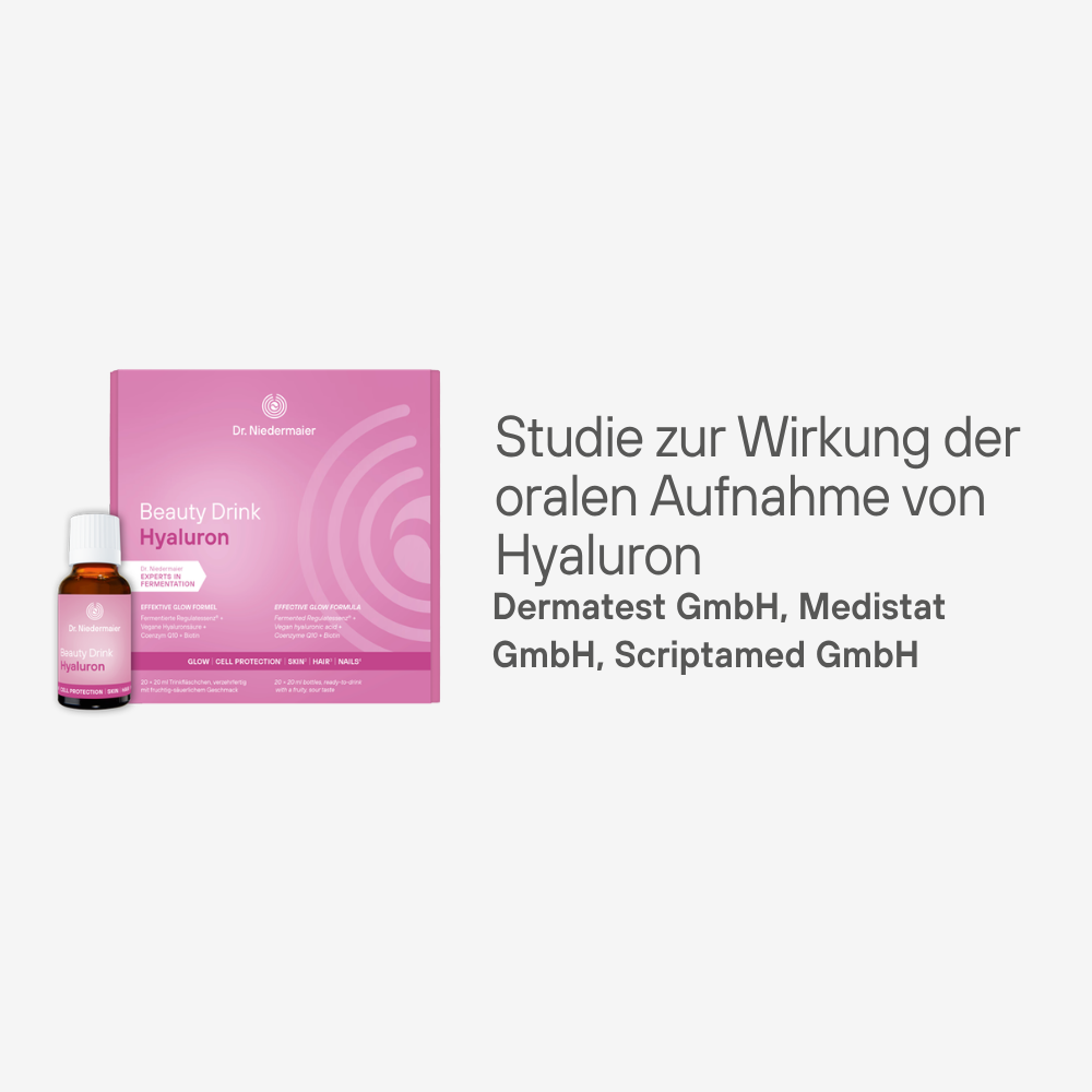 Studie zur Wirksamkeit der oralen Aufnahme von Hyaluron
