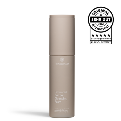 Fermented Gentle Cleansing Foam von Dr. Niedermaier mit Qualitätssiegel.
